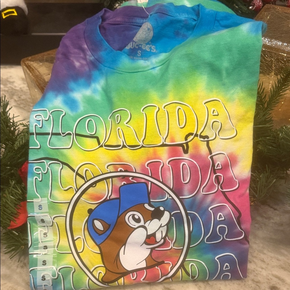Bucee’s Florida Tie Dye T-Shirt Size Small